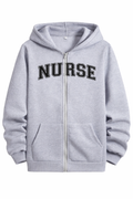 Felpa Nurse Uomo con Zip e Cappuccio per Infermiere