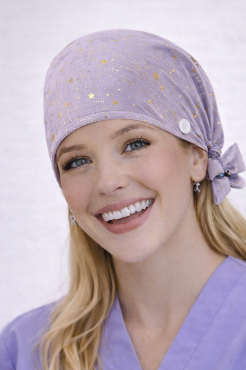 Cuffietta Chirurgica Lilla Celestiale per Infermieri, Medici, Chirurghi, Operatori Sanitari
