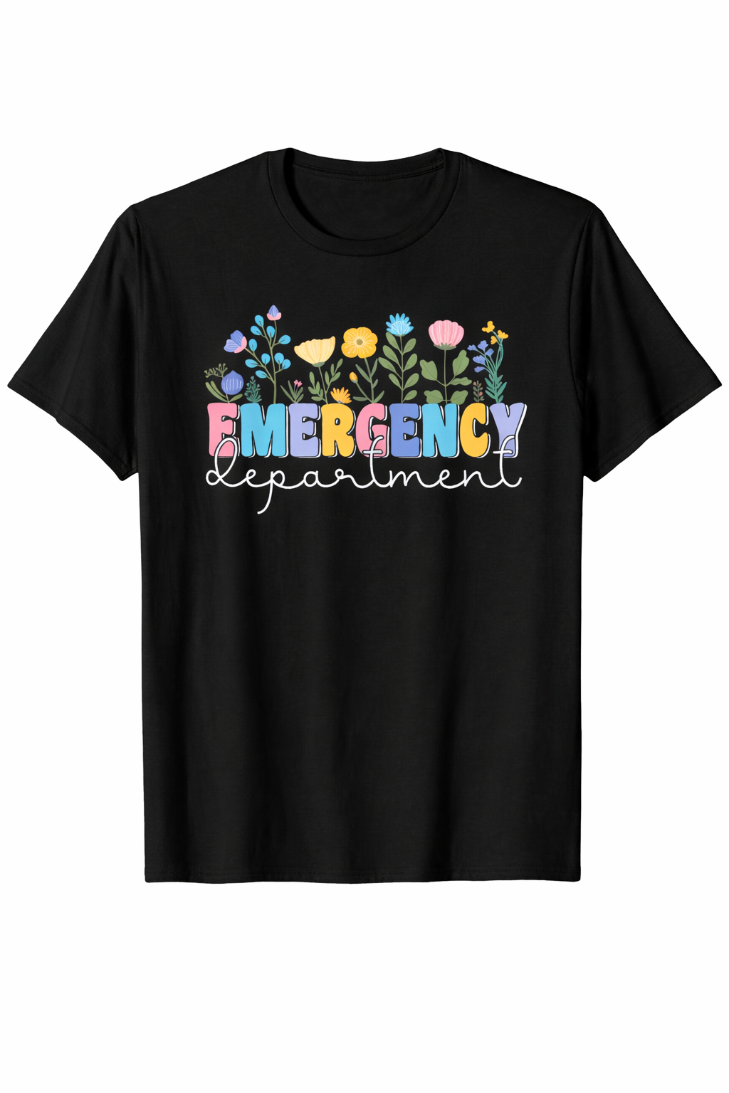 T-shirt Emergency Bloom Donna per Infermiera, Medico, Operatrice Sanitaria
