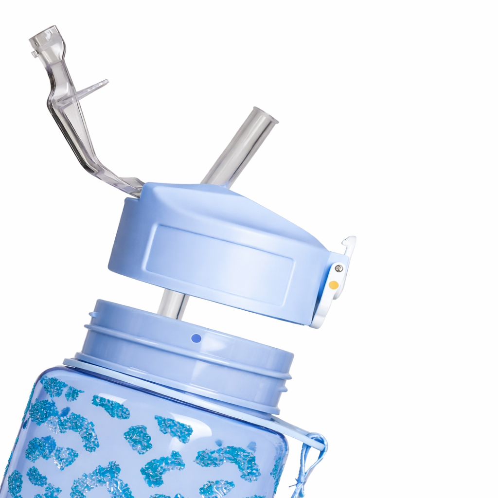 Borraccia LeoLove in Plastica 750ml con Cannuccia