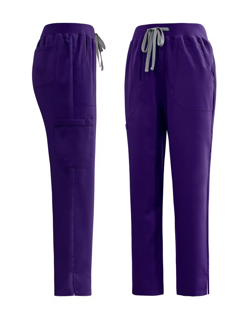 Scrub da Donna - Top con Scollo a V e Tasche + Pantalone