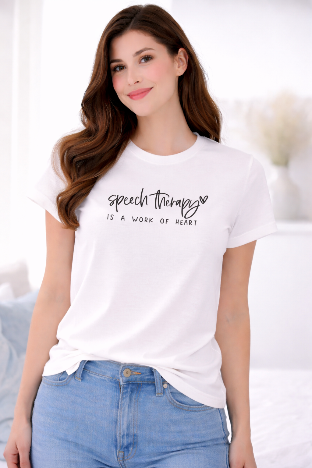 T-shirt Speech Heart Donna per Logopedista, Terapista della Parola