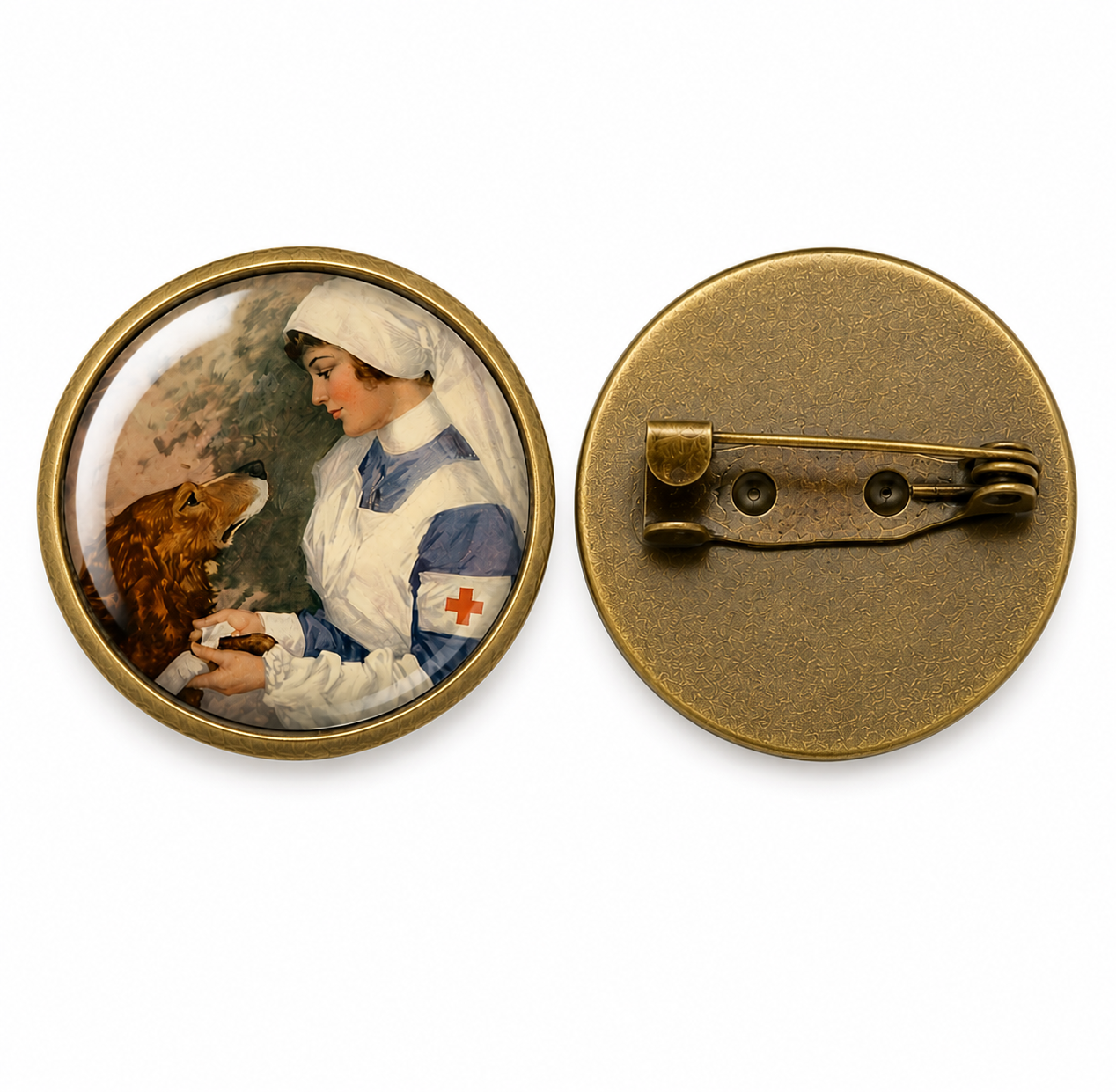 Spilla Angel of Care Vintage per Infermiera