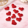 Fermagli per Capelli Cuoricini con Paillettes 10 pz