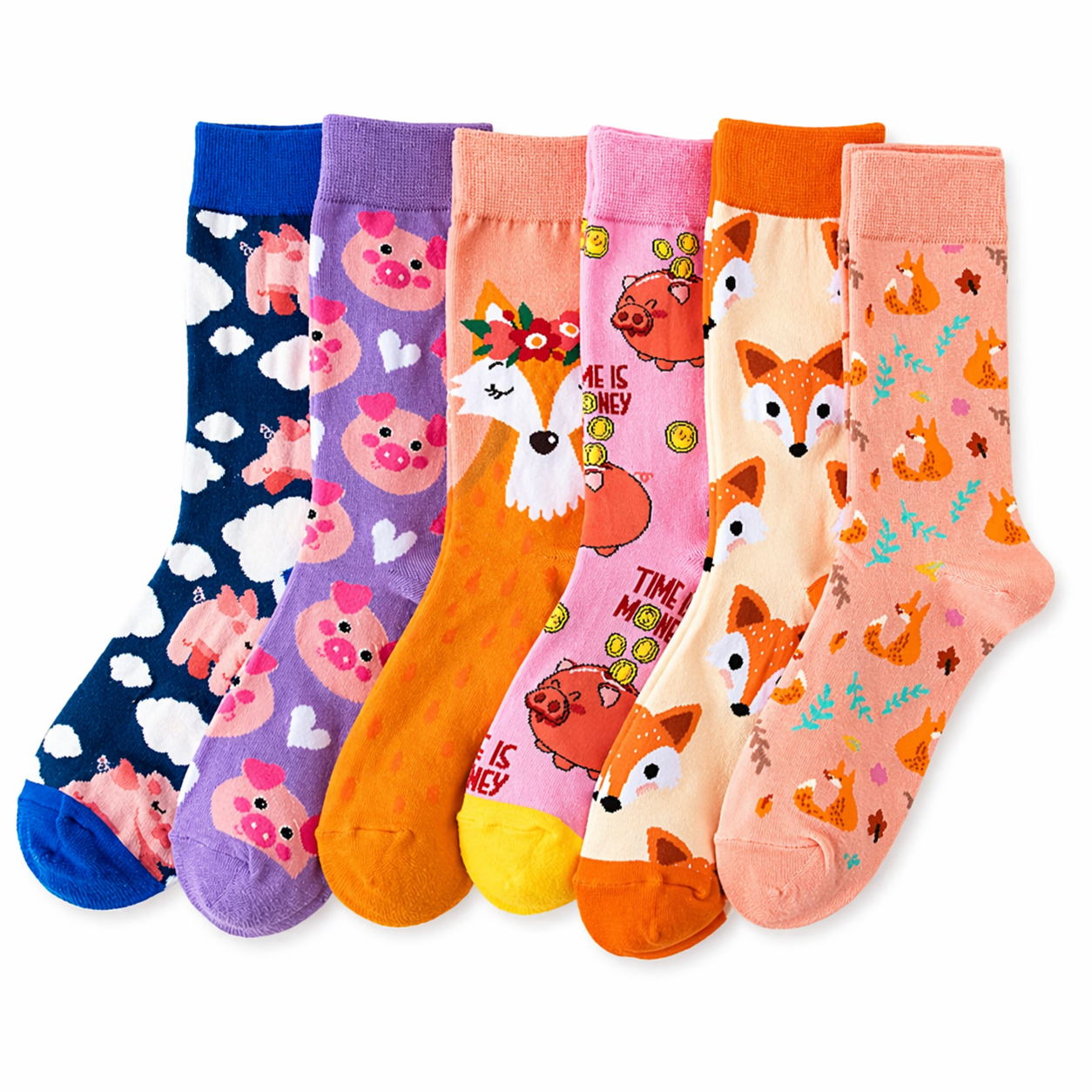 6 Calzini Happy Paws Fantasy