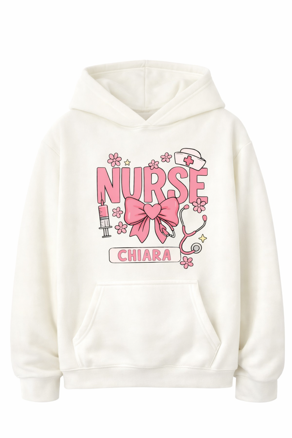 Felpa Nurse Personalizzata con Nome Donna per Infermiera