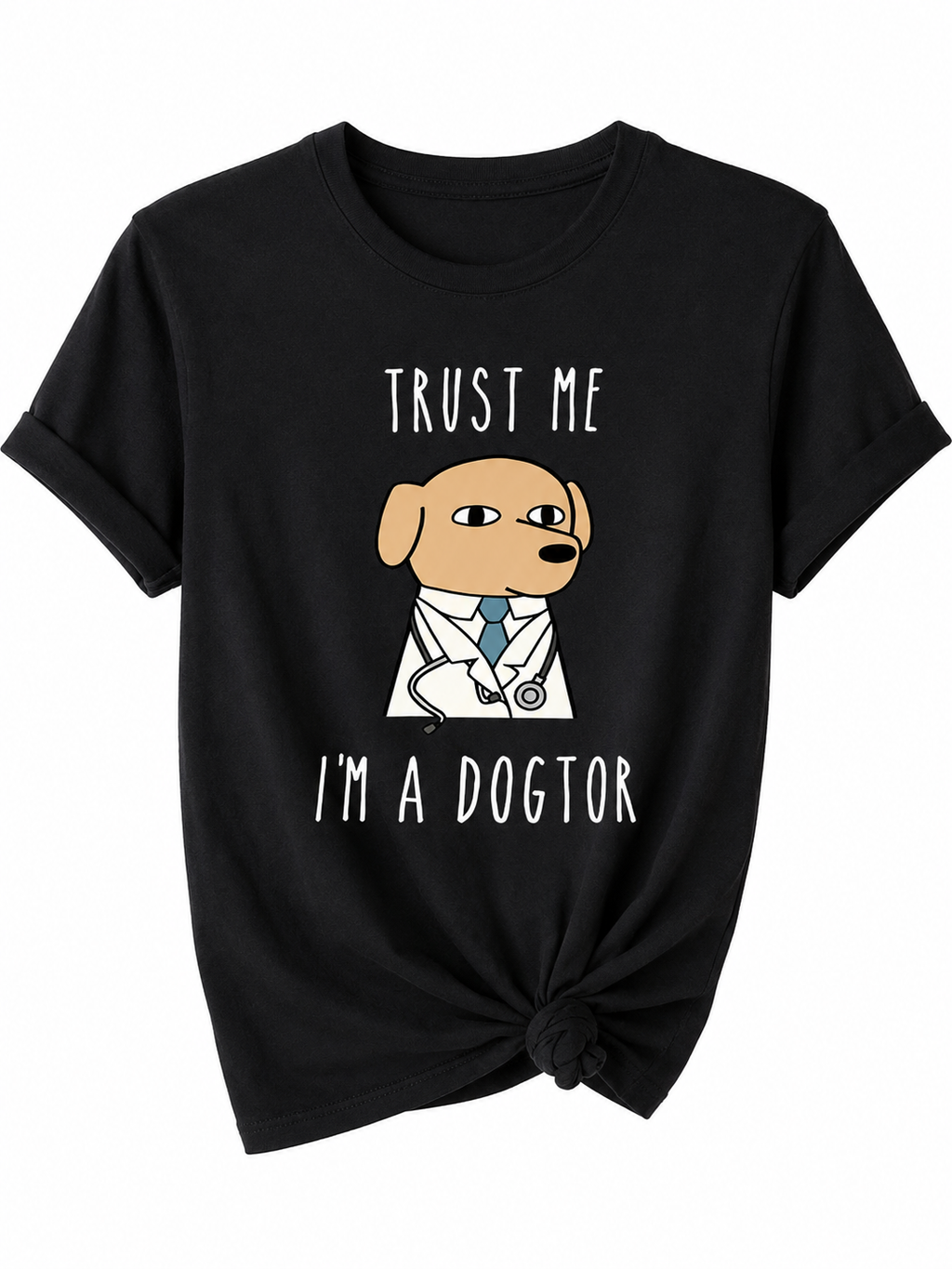 T-shirt Trust Me Dogtor Donna per Medico, Veterinario, Personale Sanitario