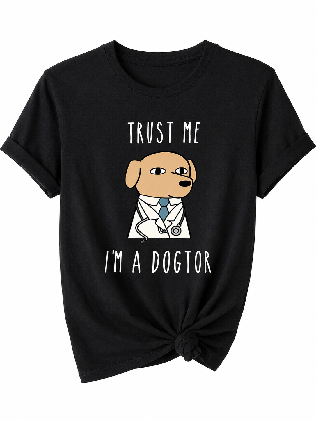 T-shirt Trust Me Dogtor Donna per Medico, Veterinario, Personale Sanitario