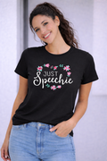 T-shirt Just Speechie Donna per Logopedista, Terapista della Parola