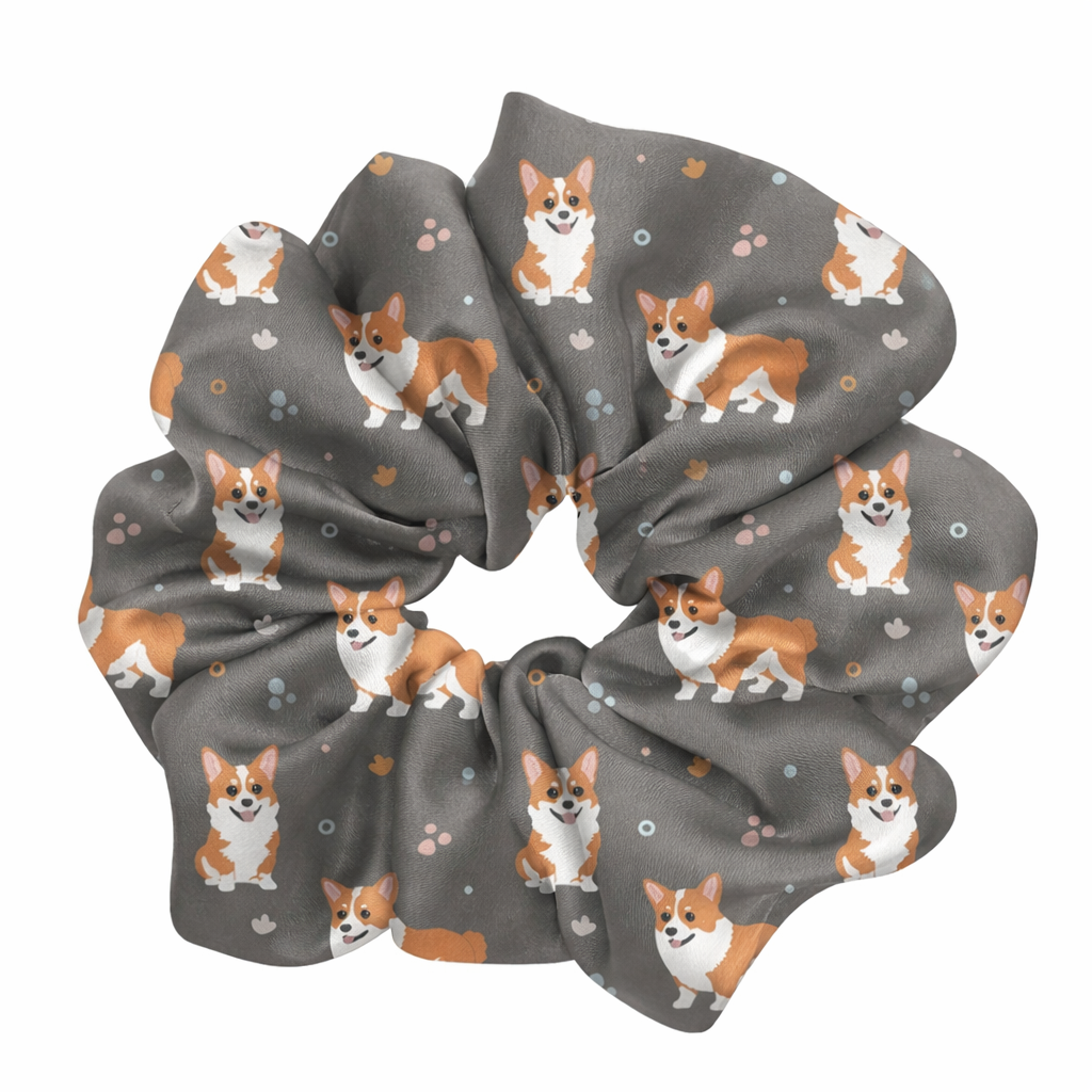 Scrunchie Corgi Care in Tessuto Morbido per Infermieri, Medici, Operatori Sanitari