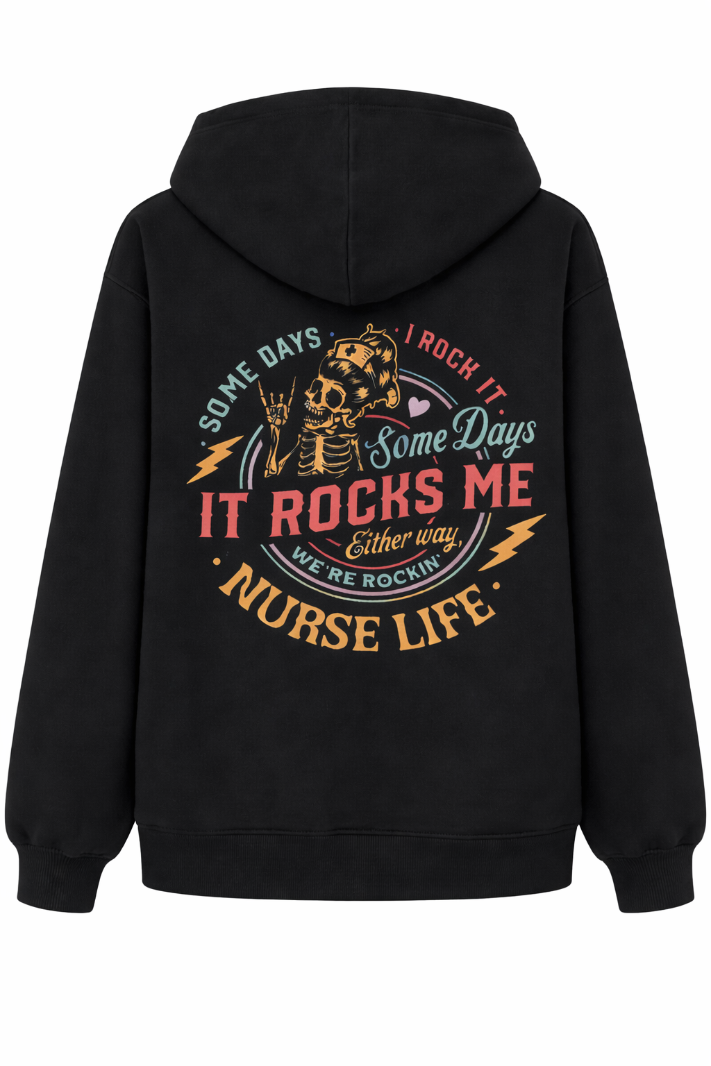 Felpa Rock Nurse Life Donna per Infermiera