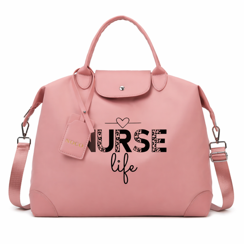 Borsa A Spalla Nurse Life in Tessuto per Infermieri