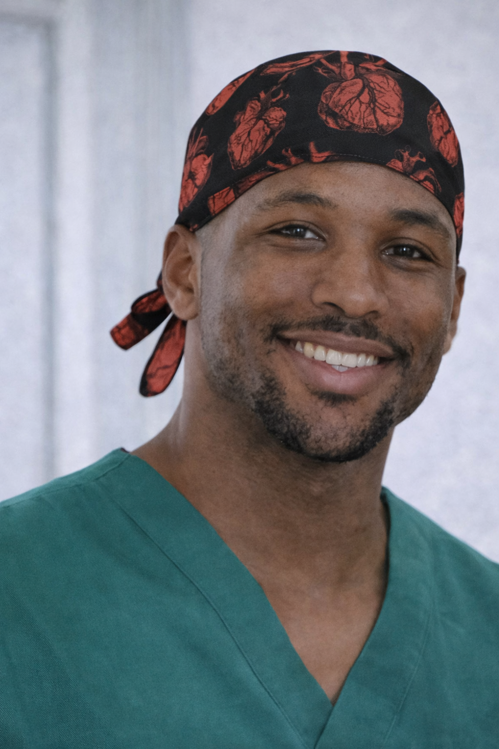 Cuffietta Chirurgica Cuore Anatomico per Infermieri, Medici, Chirurghi, Operatori Sanitari