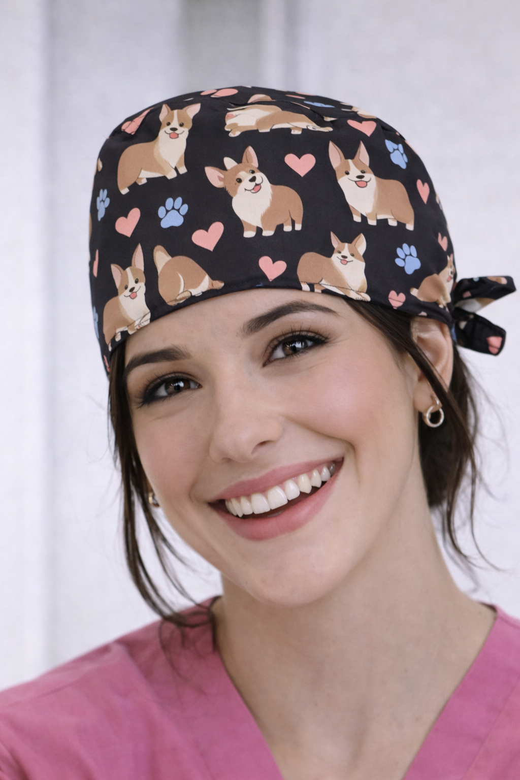 Cuffietta Chirurgica Corgi per Infermieri, Medici, Chirurghi, Operatori Sanitari