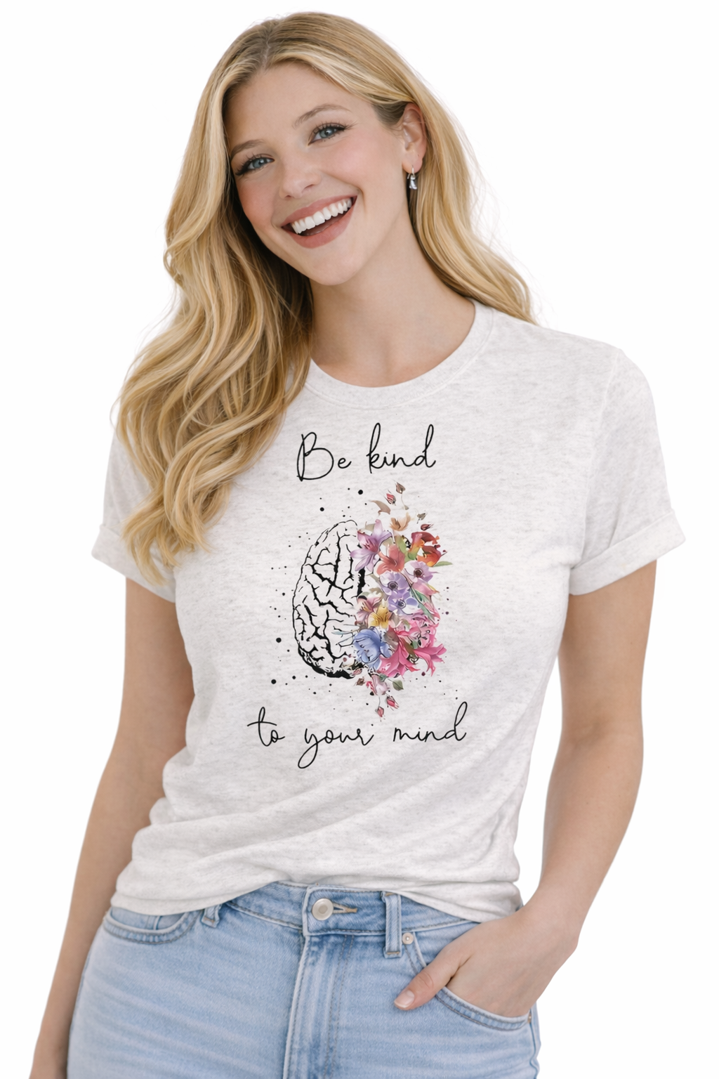T-shirt Be Kind To Your Mind Donna per Operatori Sanitari, Psicologi, Educatori