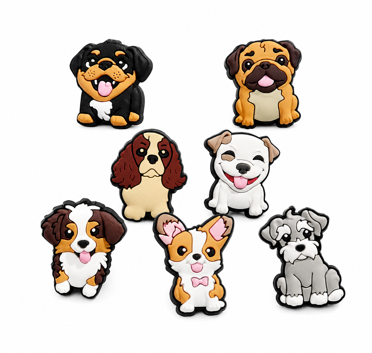 Ciondoli per Stetoscopio Puppy Care Set da 7 per Veterinari, Infermieri, Medici, Operatori Sanitari