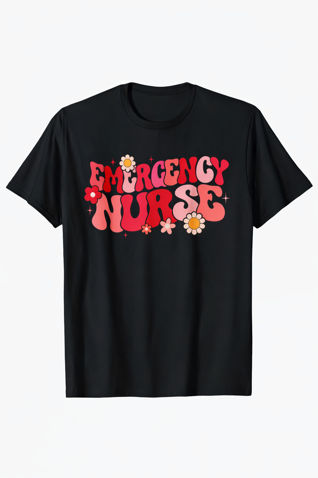 T-shirt Emergency Nurse Bloom Donna per Infermiera di Emergenza