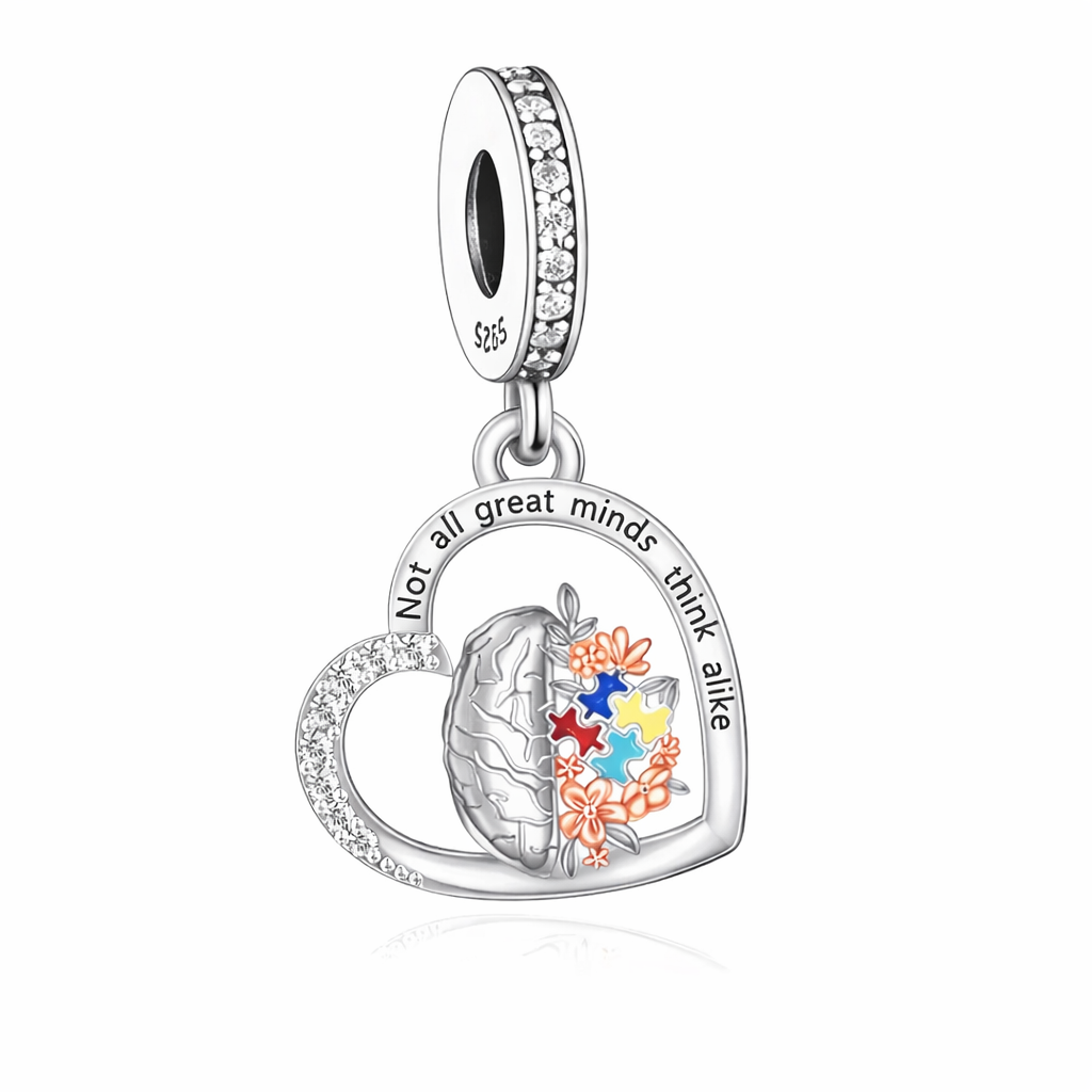 Charm Heart of Difference in Argento per Professionisti della Salute, Educatori, Psicologi