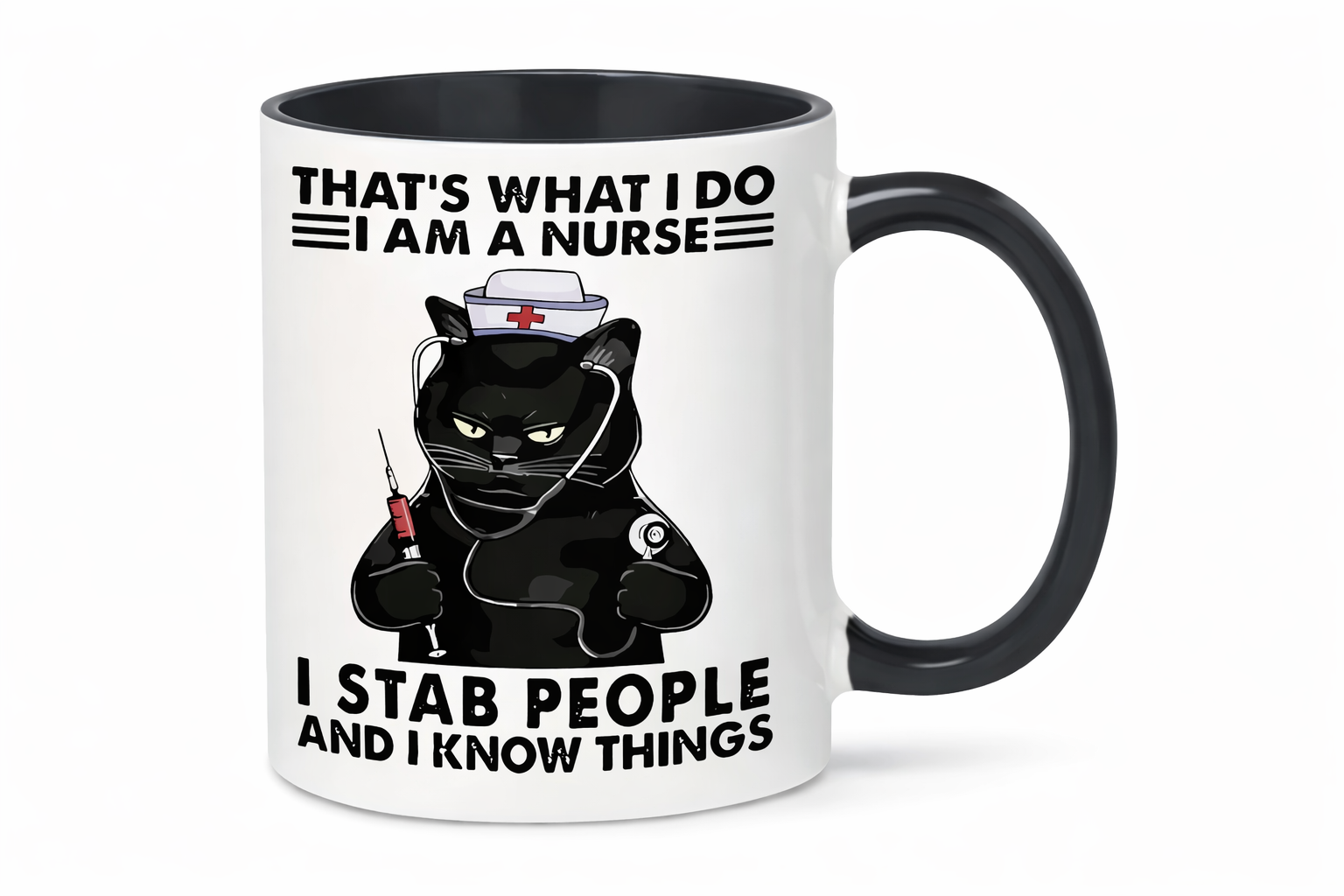 Tazza Gatto Infermiere in Ceramica