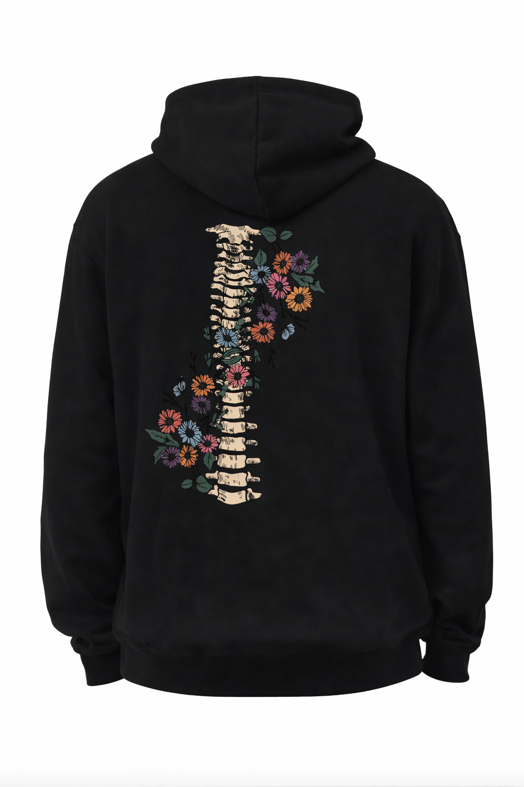 Felpa Spine Bloom Hoodie Uomo per Fisioterapista, Infermiere, Medico, Operatore Sanitario