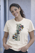 T-shirt Anatomy Bloom Donna per Fisioterapista, Infermiera, Medico, Operatrice Sanitaria