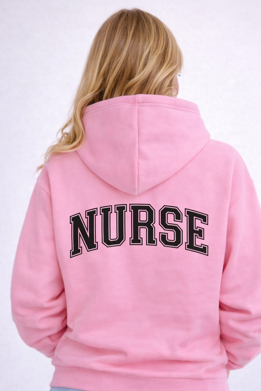 Felpa Nurse Donna con Zip e Cappuccio per Infermiera