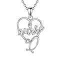 Collana Nurse in Argento e Zircone Bianco