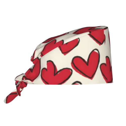 Cuffietta Chirurgica Sweet Heart per Infermieri, Medici, Chirurghi, Operatori Sanitari