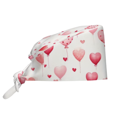 Cuffietta Chirurgica Cuori in Volo per Infermieri, Medici, Chirurghi, Operatori Sanitari