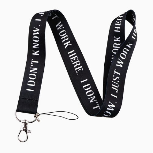 Portabadge I Don'T Know, I Just Work Here per Infermieri, Medici, Operatori Sanitari