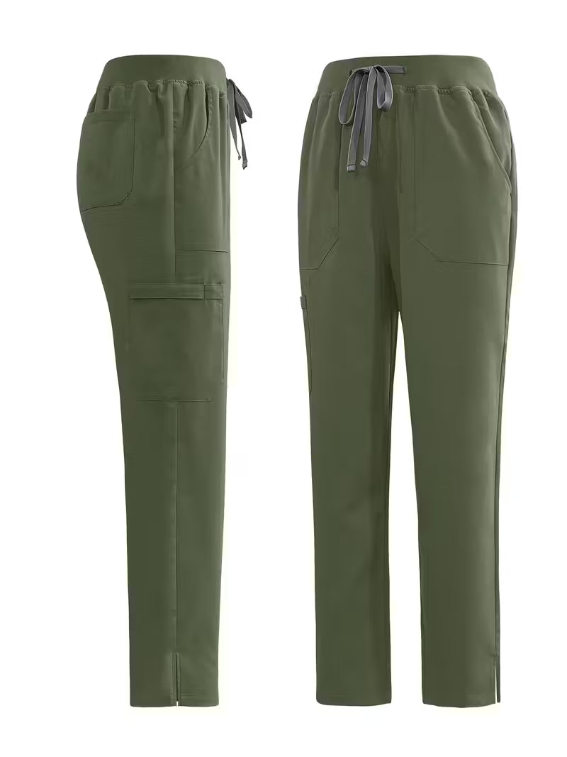 Scrub da Donna - Top con Scollo a V e Tasche + Pantalone