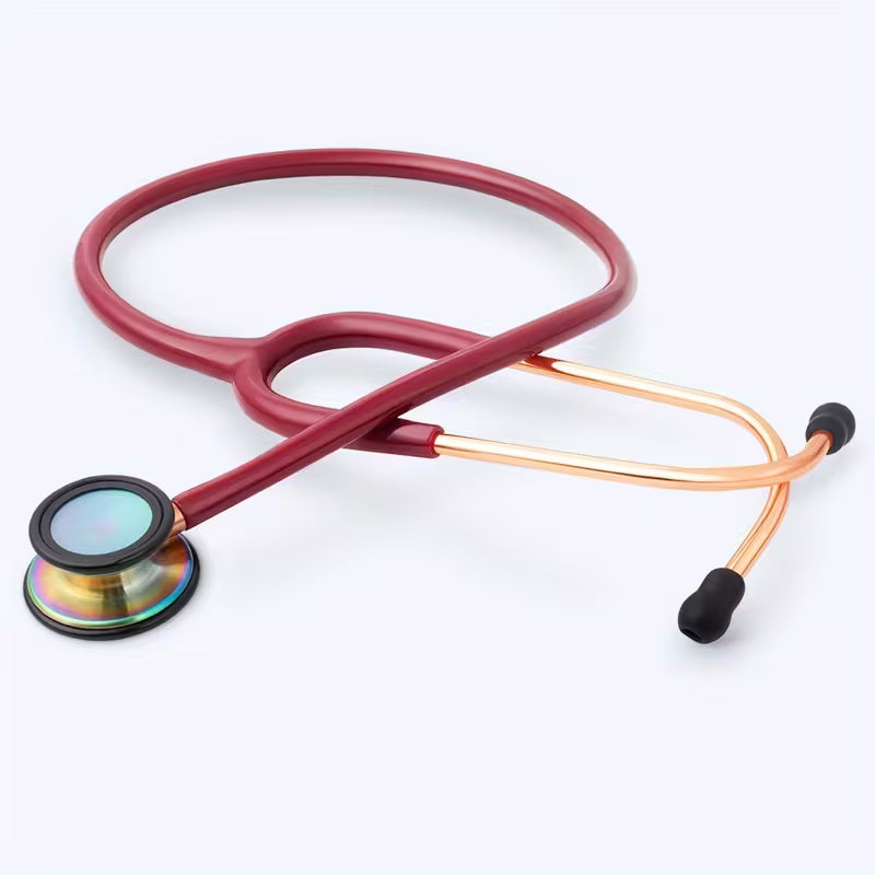 Stetoscopio Magenta e Oro con striature Arcobaleno