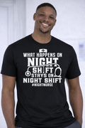 T-shirt Night Shift Uomo per Infermiere