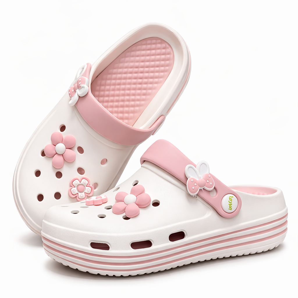 Zoccoli EVA Cherry Blossom Comfort per Infermieri, Medici, Operatori Sanitari