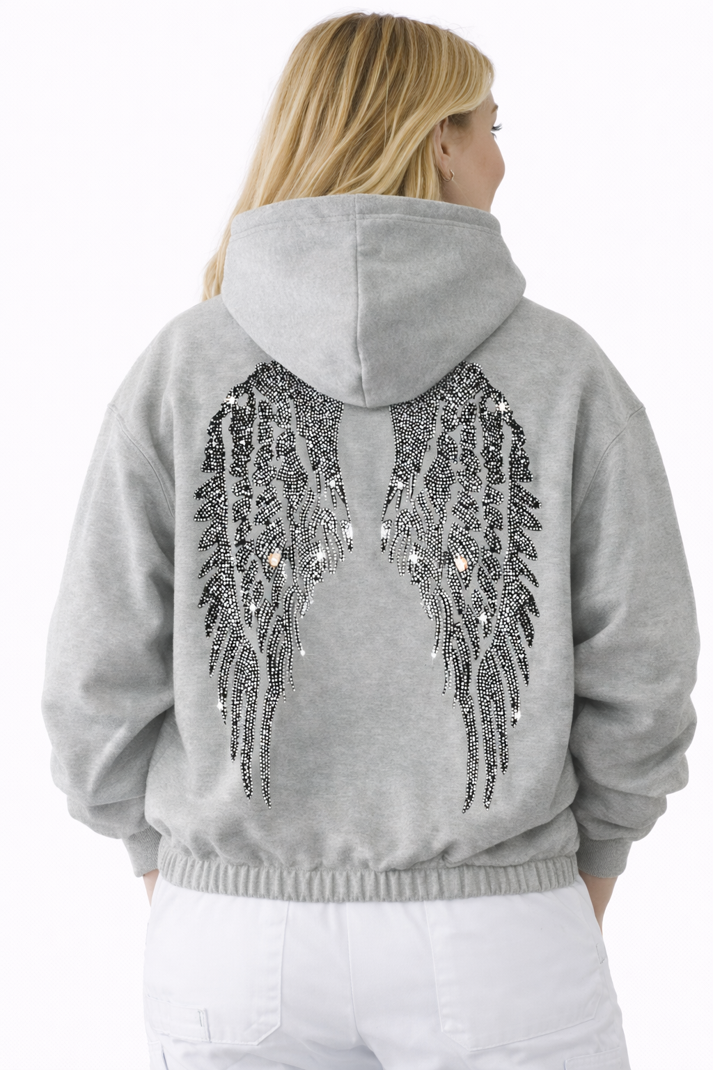 Felpa Angeli Donna con Cappuccio per Infermieri, OSS, Operatori Sanitari