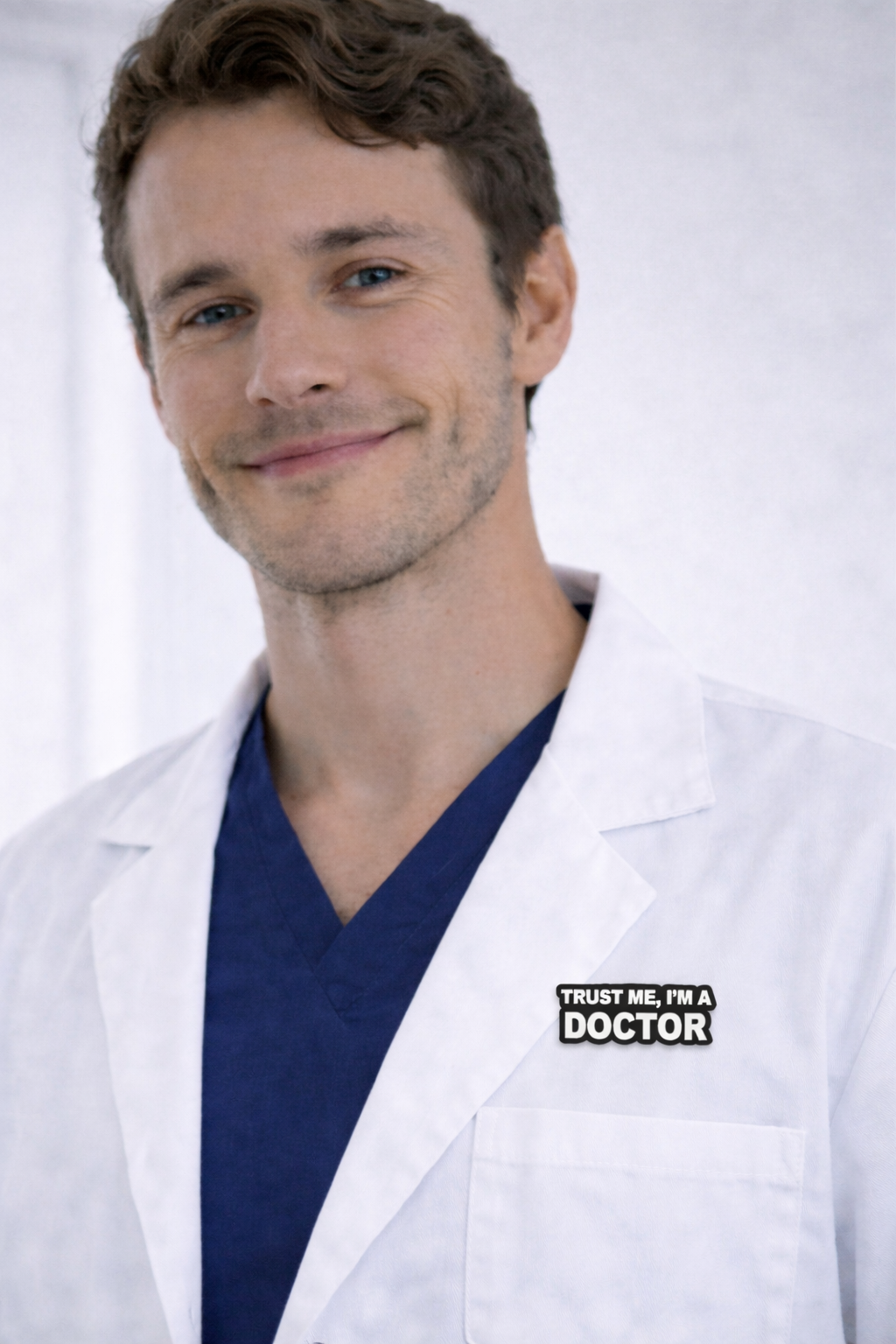 Spilla Trust Me I'm A Doctor per Medici, Chirurghi, Dottori