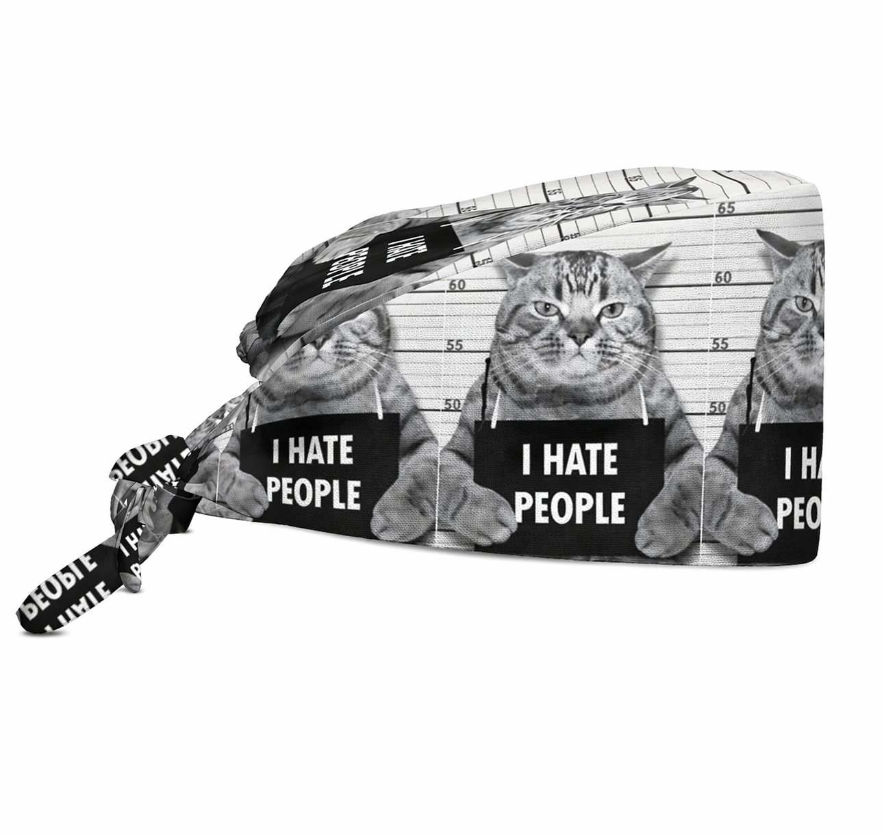 Cuffietta Chirurgica I Hate People per Infermieri, Medici, Chirurgi, Operatori Sanitari