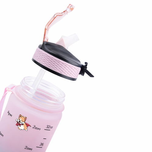 Borraccia Corgi Hydratation Personalizzabile in Plastica 1L con Cannuccia