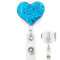 Portabadge Cristal con Clip a forma di Cuore per Infermieri, Medici, Operatori Sanitari