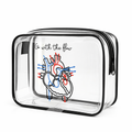 Pochette Go With The Flow Heart in PVC per Infermieri, Medici, Operatori Sanitari