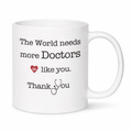 Tazza Thank You Doctors in Ceramica