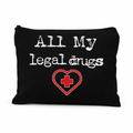 Pochette All My Legal Drugs in Tessuto per Medici, Infermieri, Operatori Sanitari