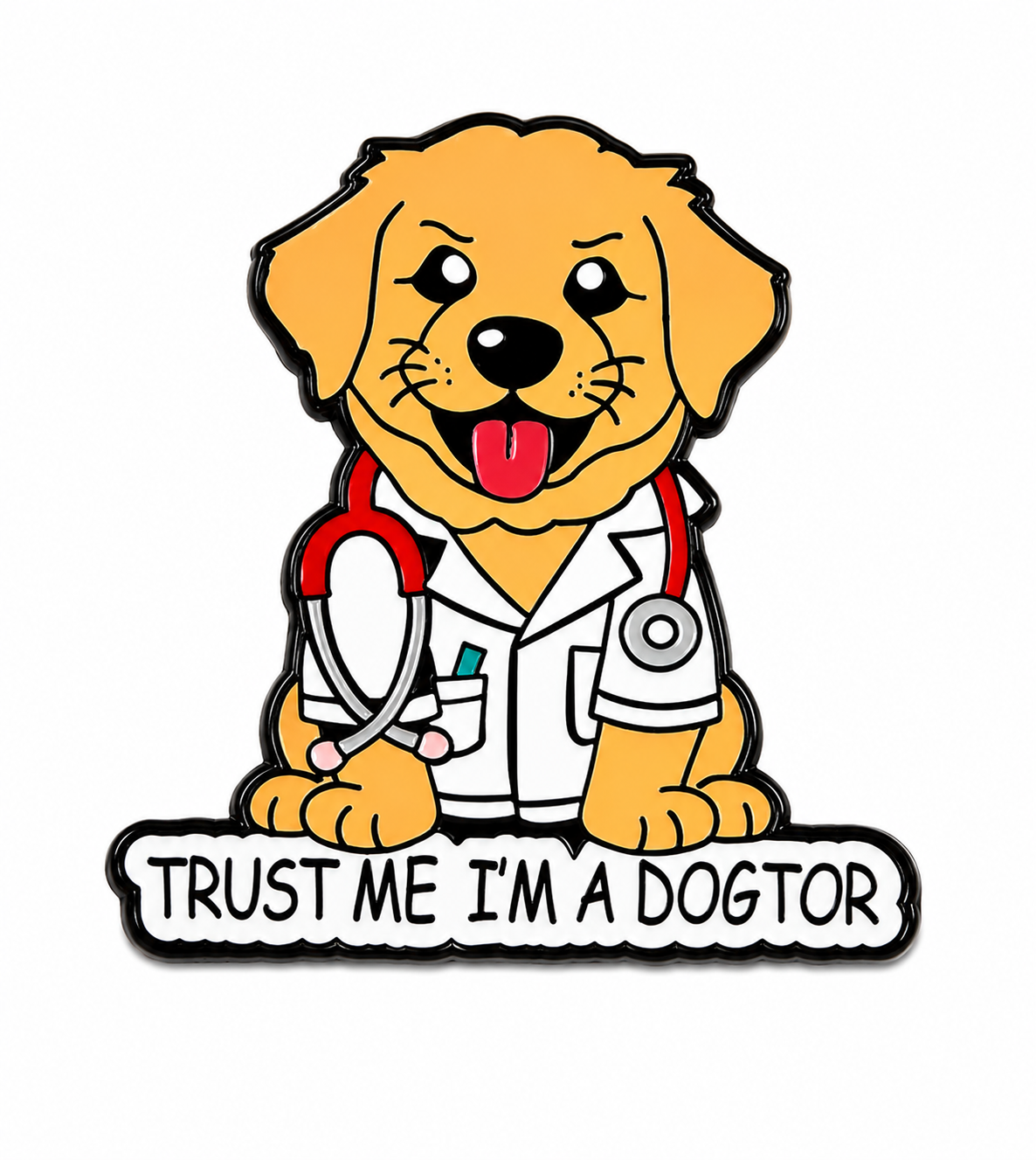 Spilla Dogtor Smile per Veterinari, Medici, Operatori Sanitari