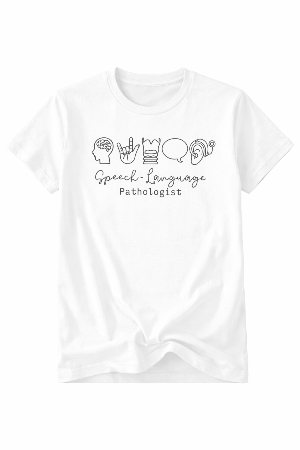 T-shirt Speech Language Donna per Logopedista, Terapista della Parola