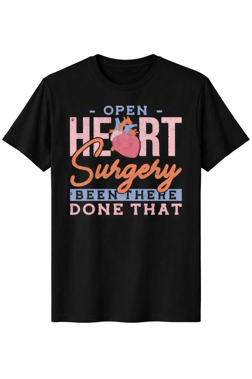 T-shirt Open Heart Uomo per Medici, Cardiologi, Infermieri, Operatori Sanitari